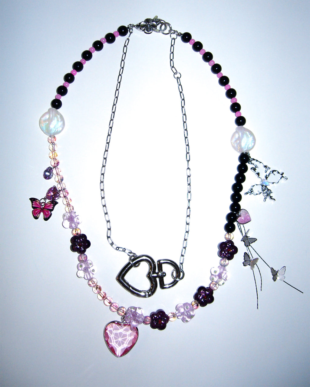 [SukiSuki] Flower Garden Heart Necklace