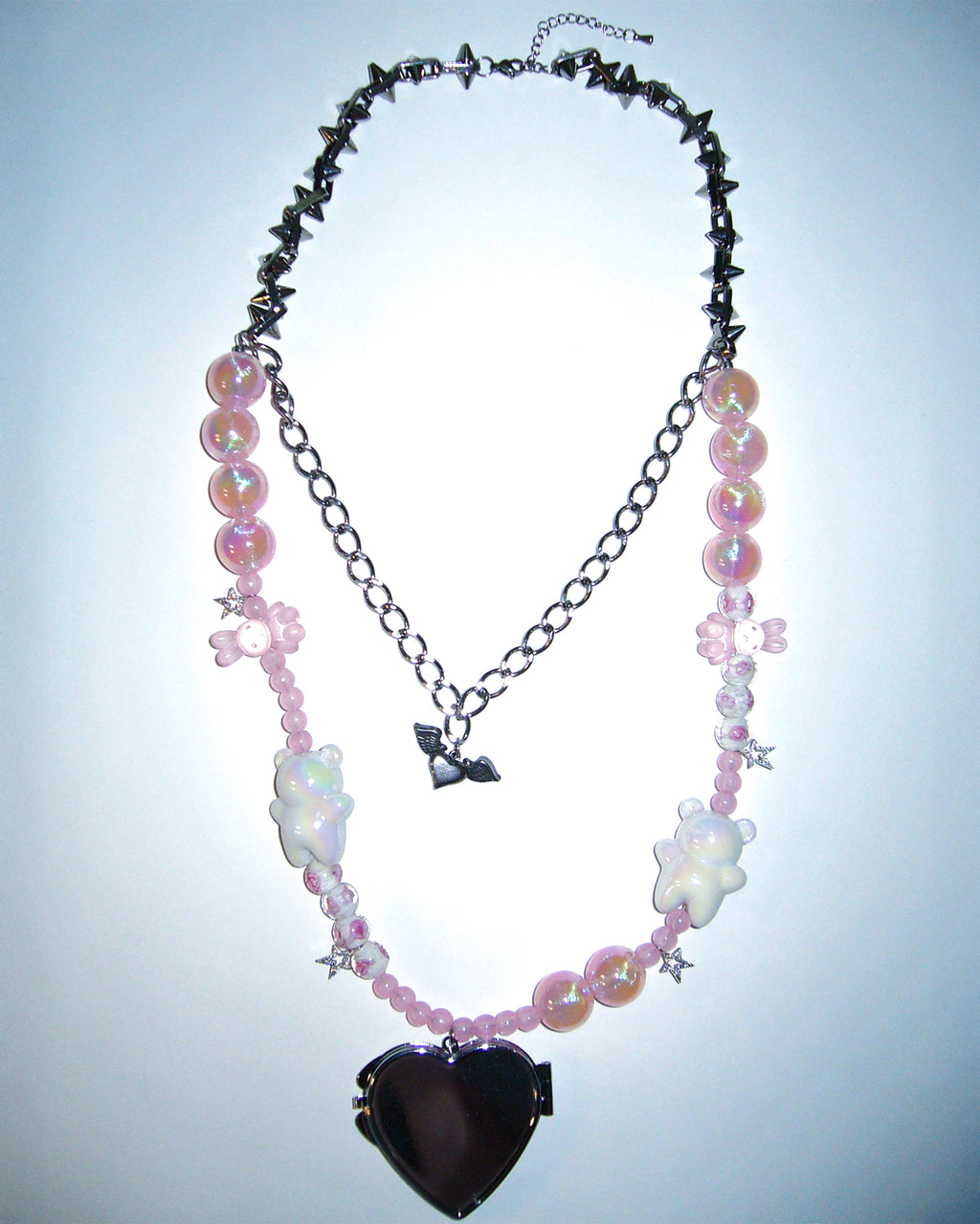 [SukiSuki] Mirror Heart Necklace