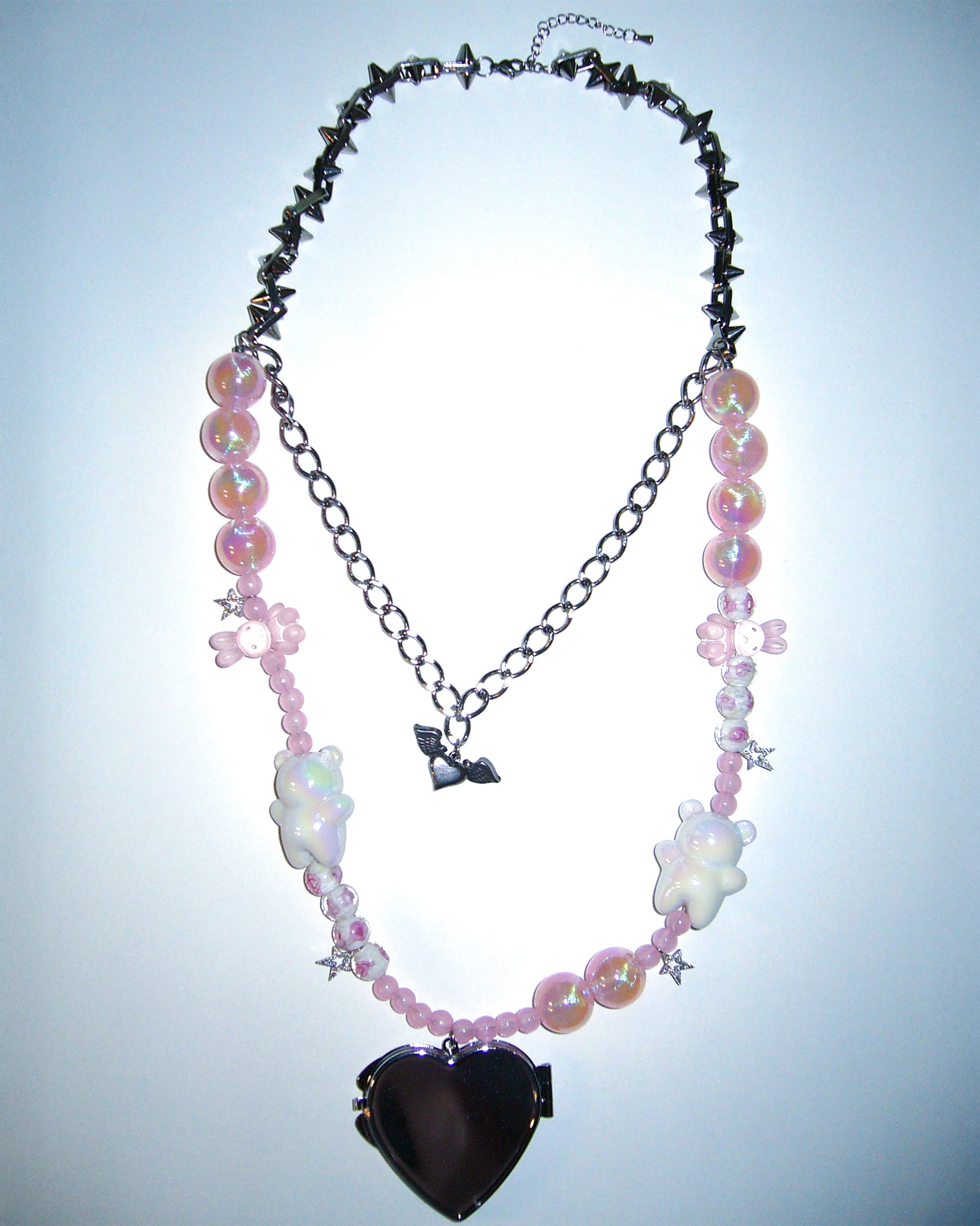 [SukiSuki] Mirror Heart Necklace