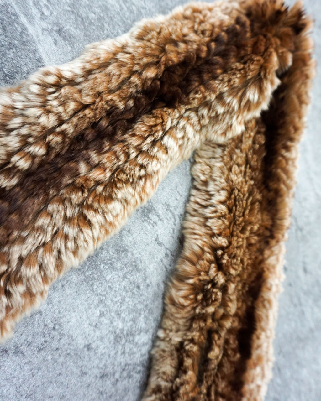 [Vintage] Brown Orange Fur