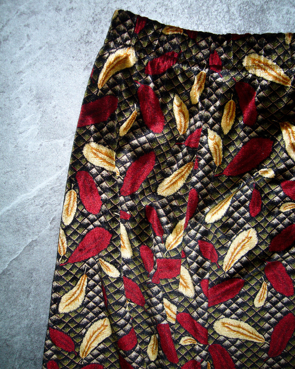 [Vintage] Leaf Printing Skirt