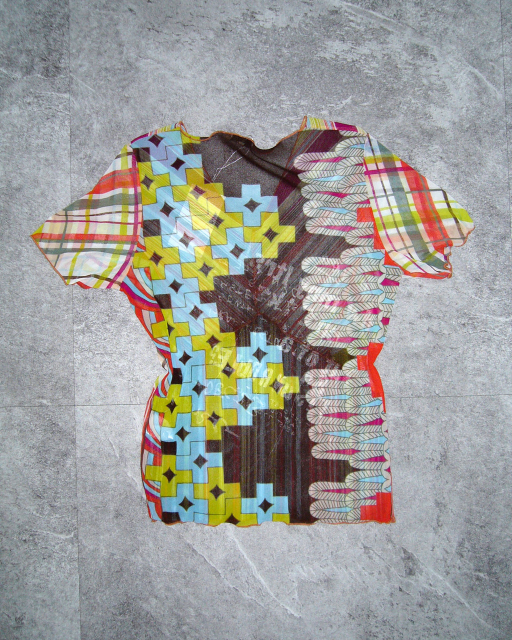 [Vintage] Lettering Pattern Top