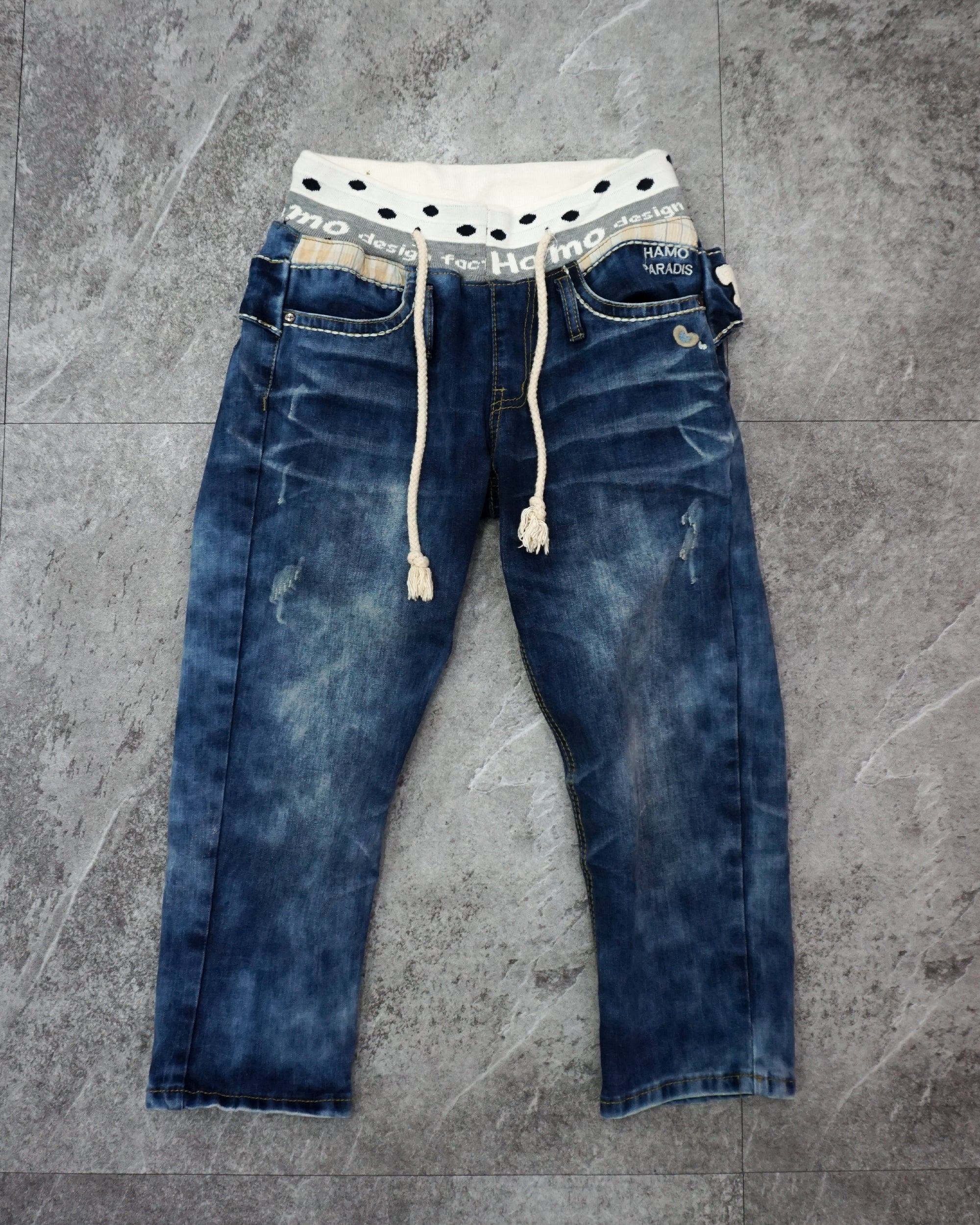 [Vintage] HAMO PARADIS Dot Denim Pants
