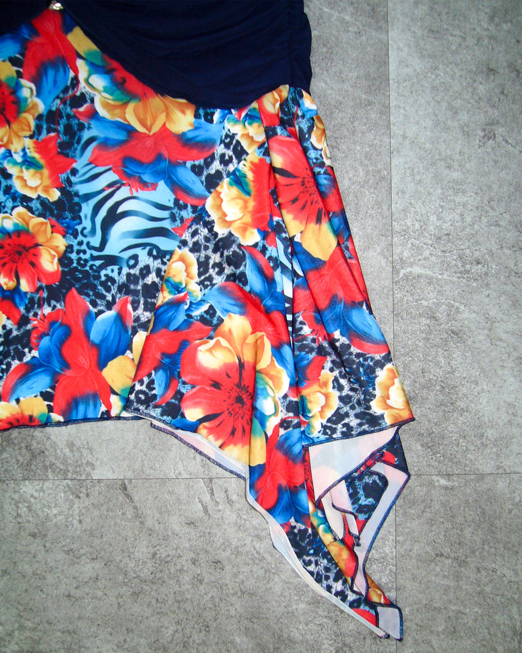 [Vintage] Flower Belt Skirt