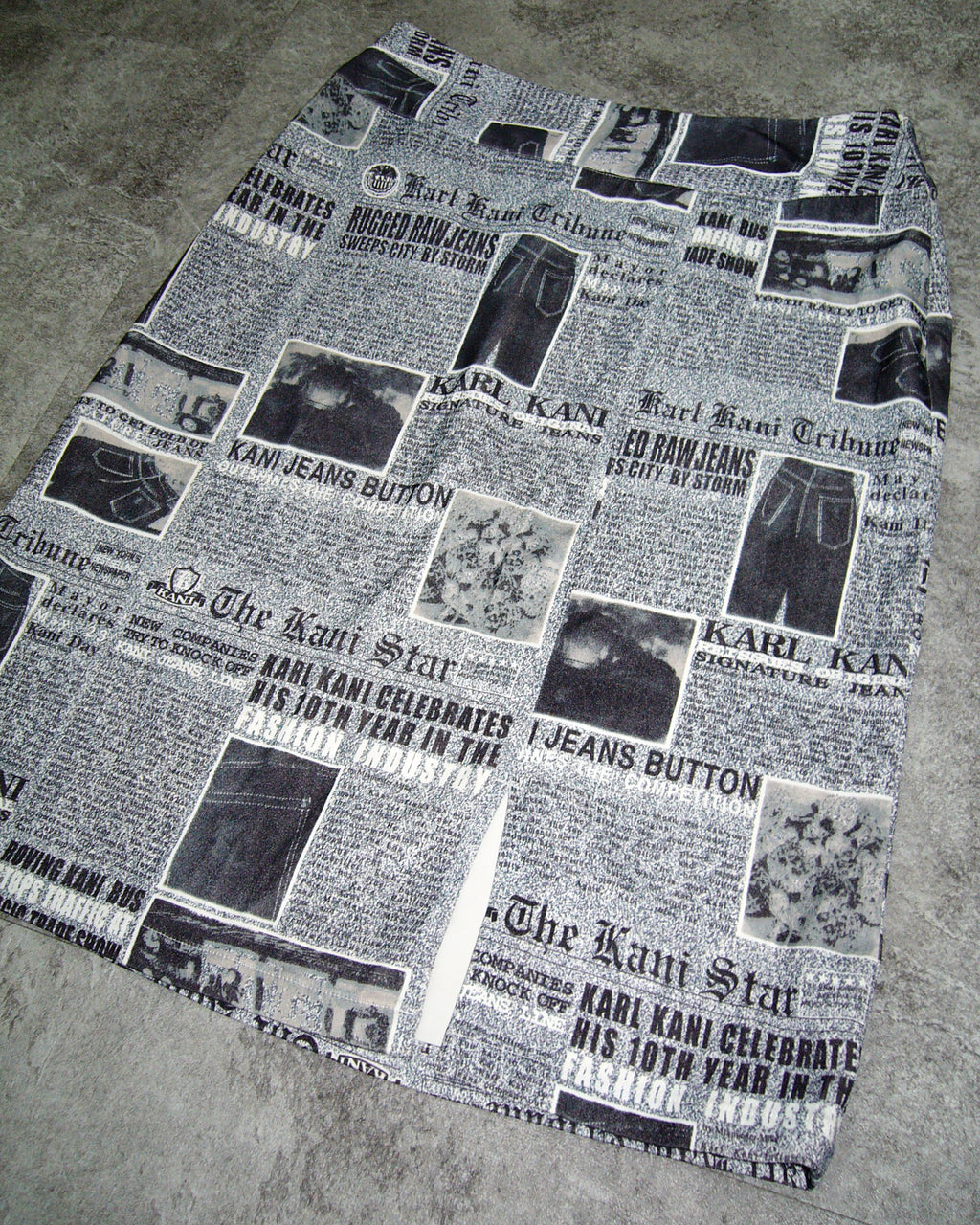[Vintage] MIYA Newspaper Skirt