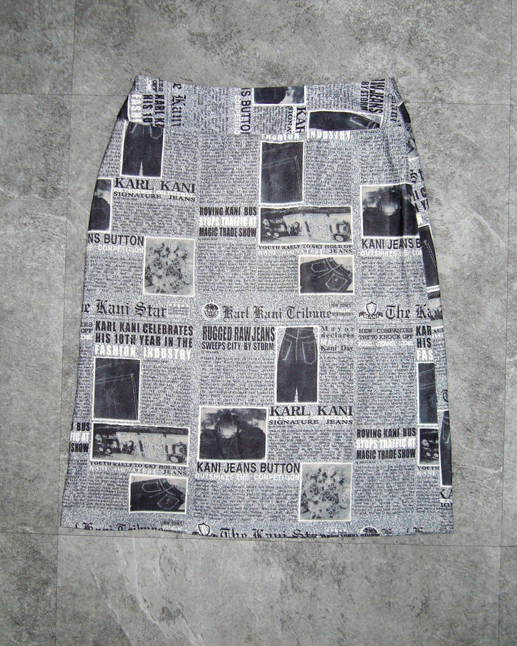 [Vintage] MIYA Newspaper Skirt