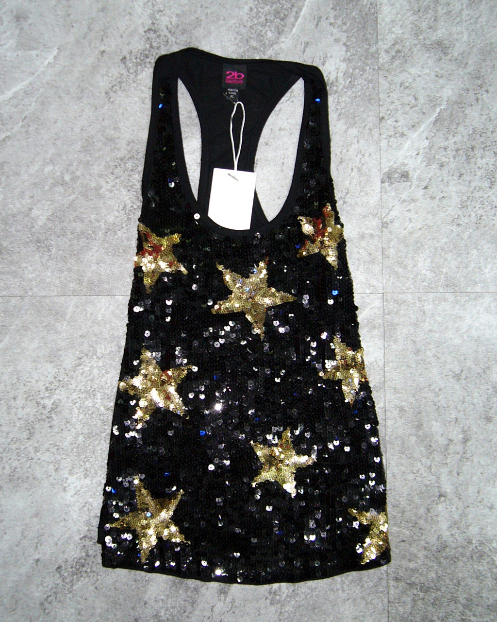 [Vintage] 2B BEBE Black Star Tank Top