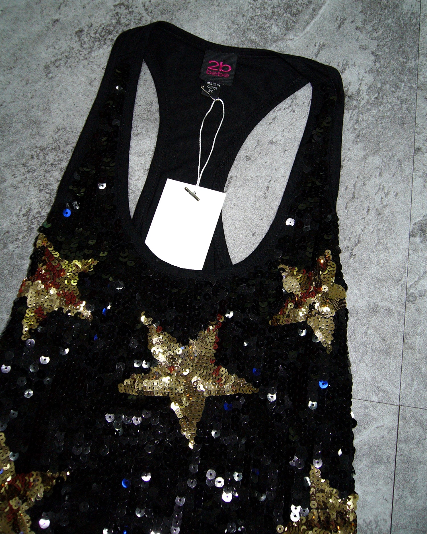 [Vintage] 2B BEBE Black Star Tank Top