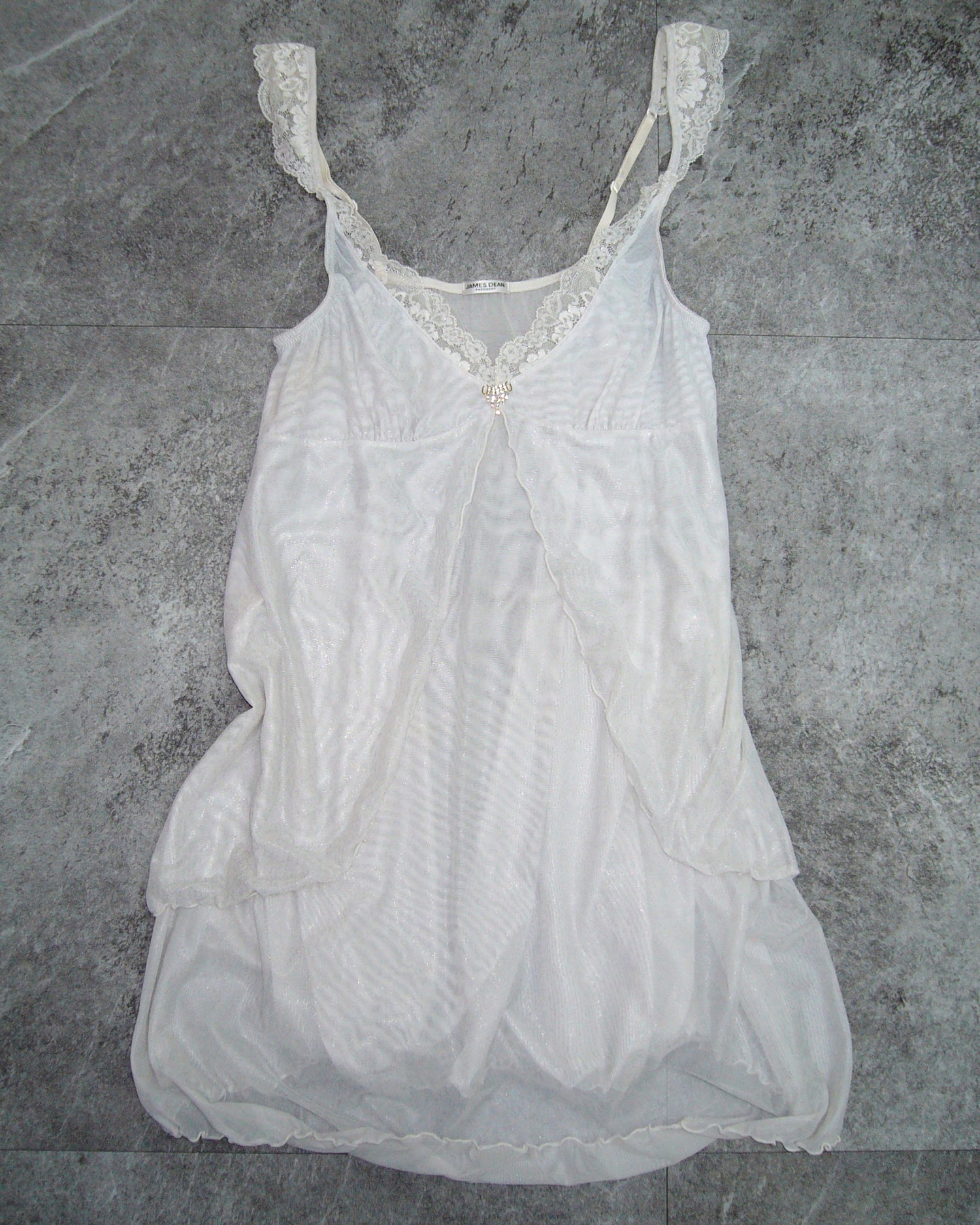 [Vintage] JEMES DEAN White Slip Dress