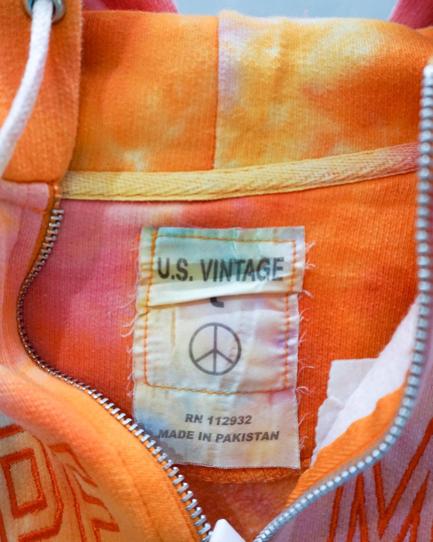 [Vintage] Tiedye Zip-up Hoodie
