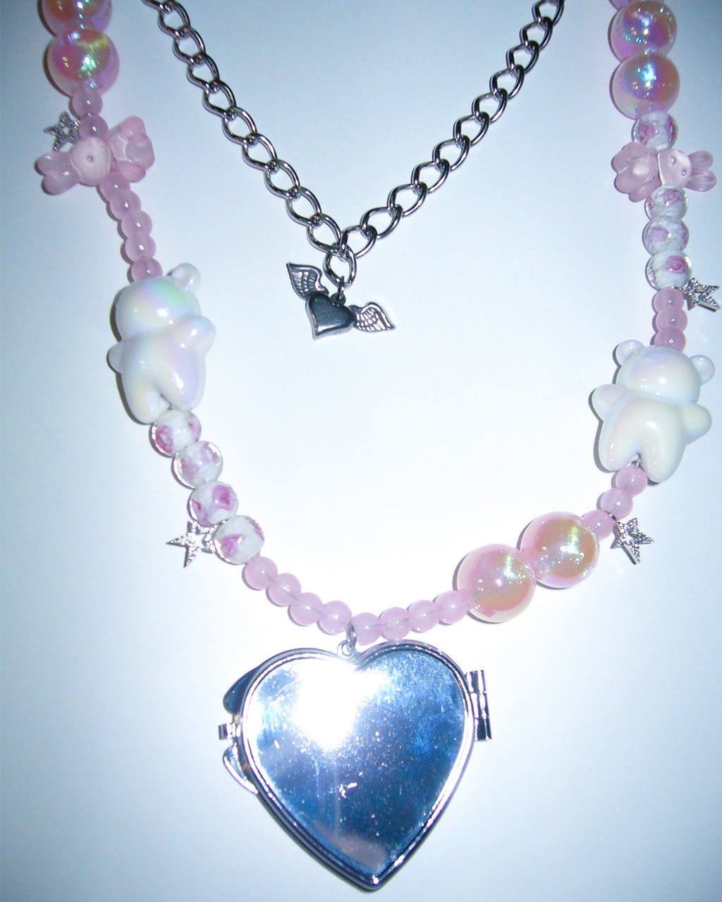 [SukiSuki] Mirror Heart Necklace