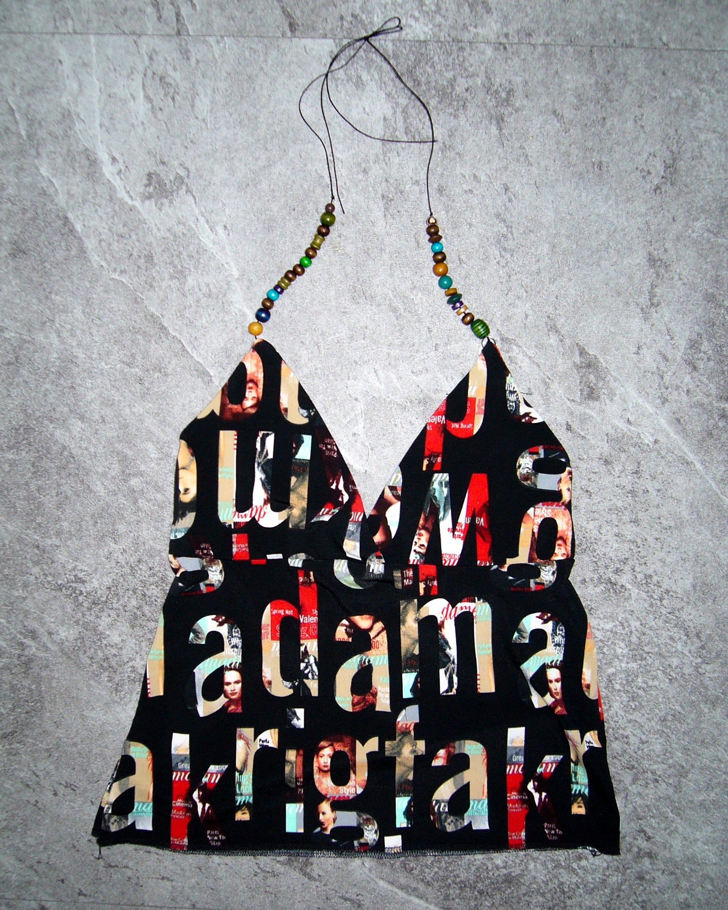 [Vintage] Lettering Beads Top