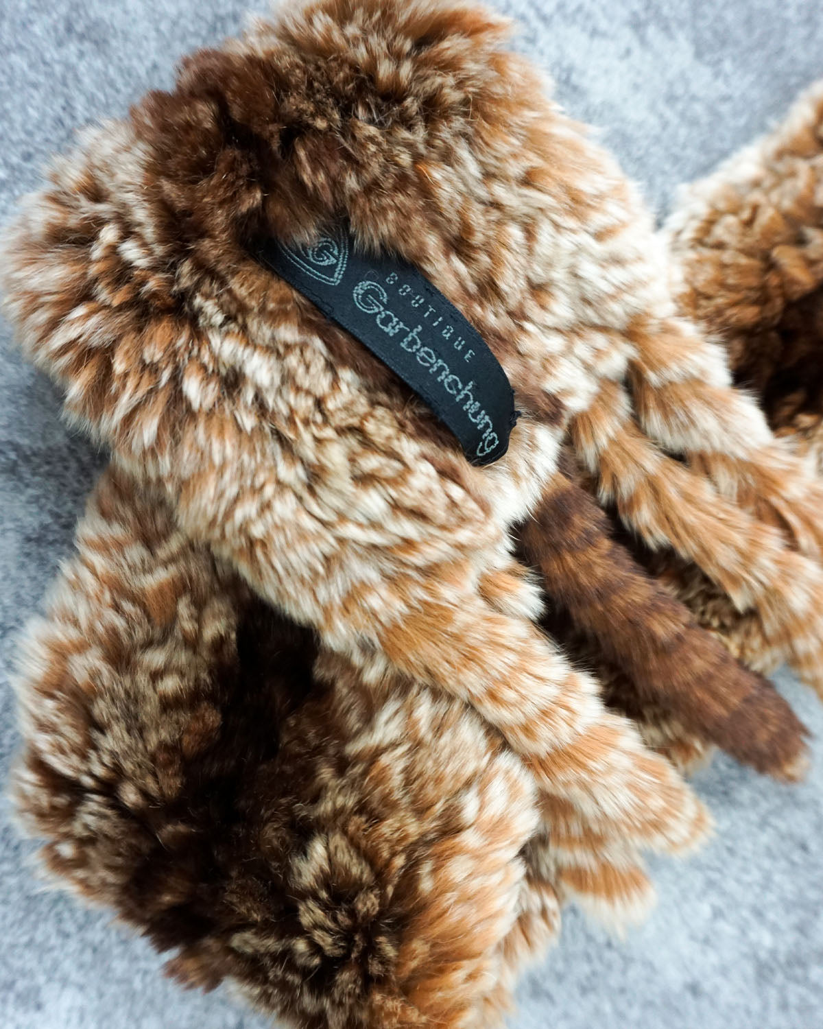 [Vintage] Brown Orange Fur