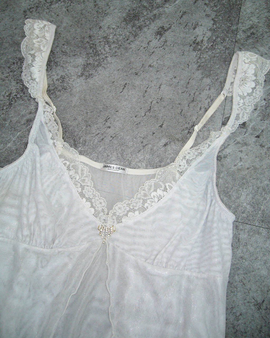 [Vintage] JEMES DEAN White Slip Dress