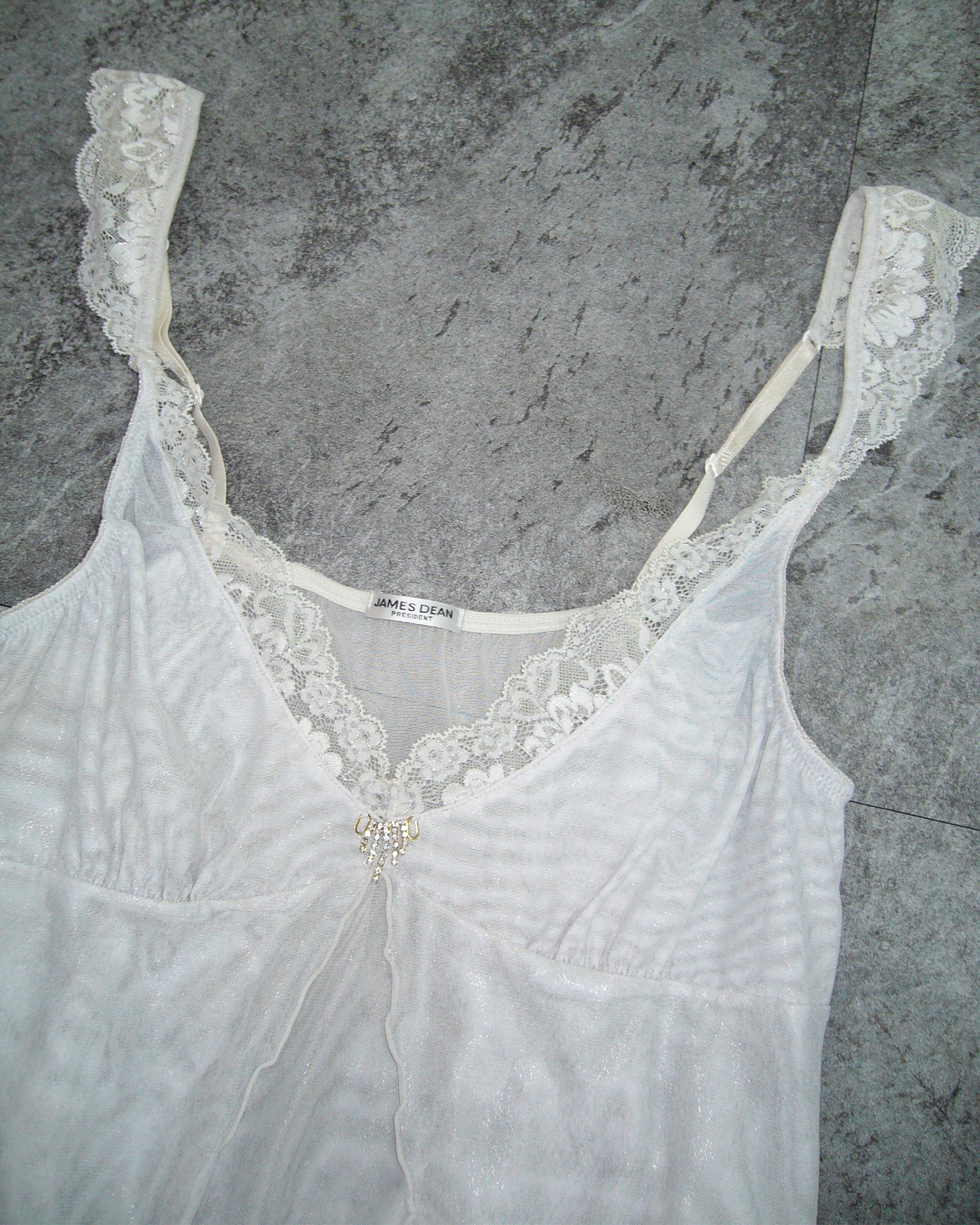 [Vintage] JEMES DEAN White Slip Dress
