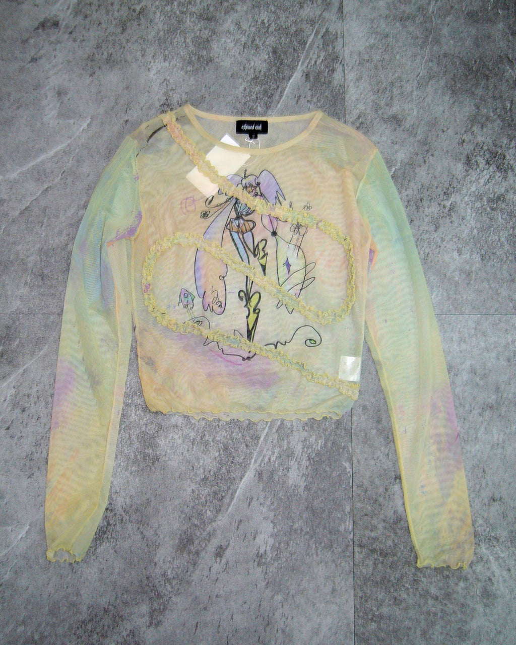 [Vintage] EXPIRED GIRL Girl Skeleton Top