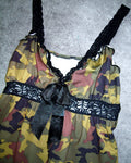 [Vintage] Camouflage Sleeveless Top