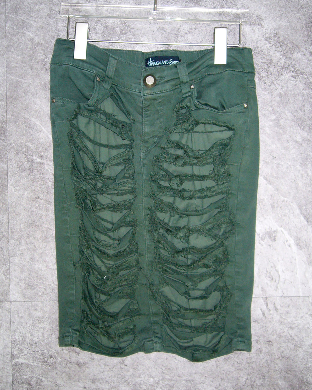 [Vintage] Green Damage Skirt
