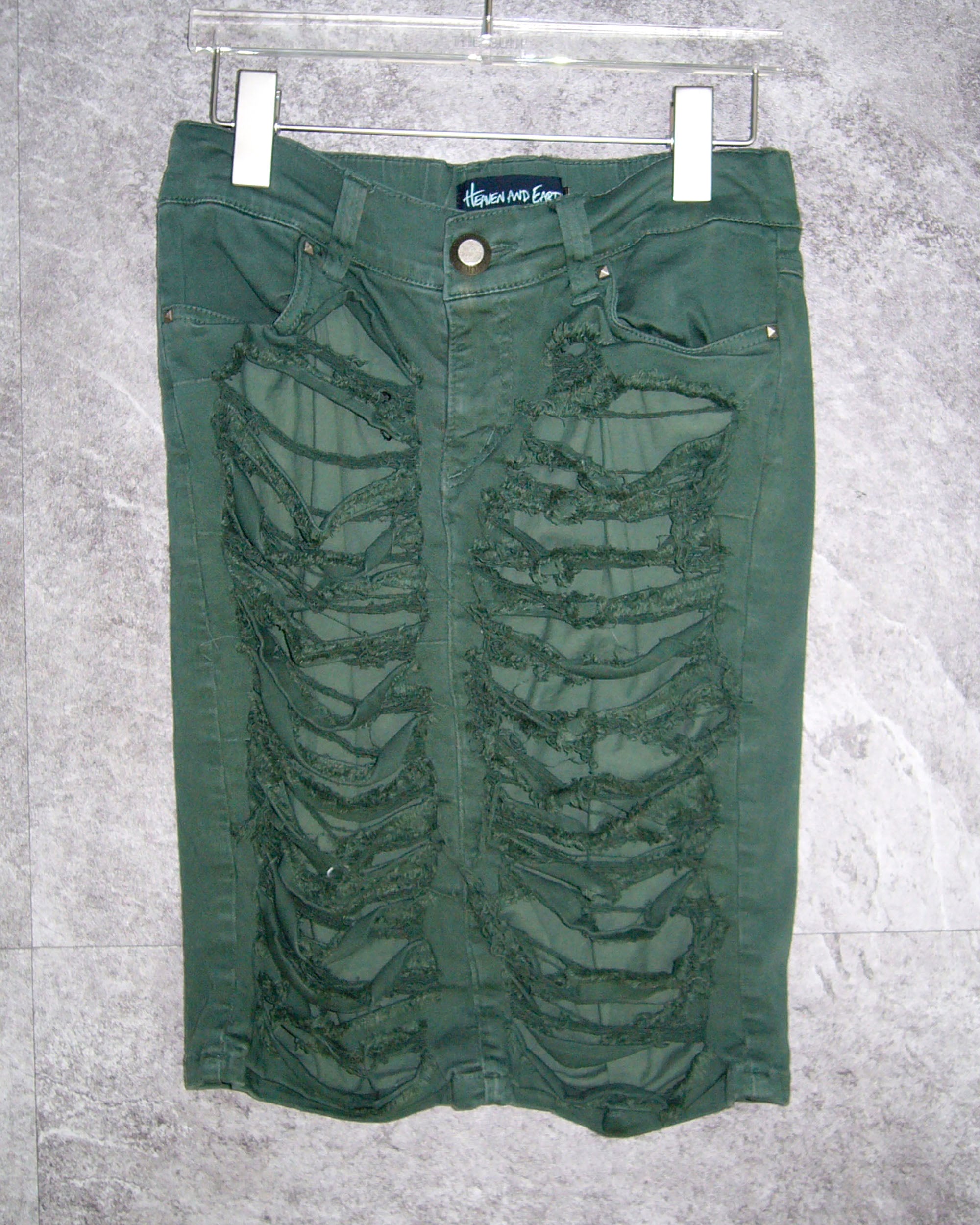 [Vintage] Green Damage Skirt
