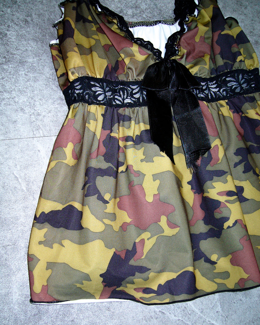 [Vintage] Camouflage Sleeveless Top