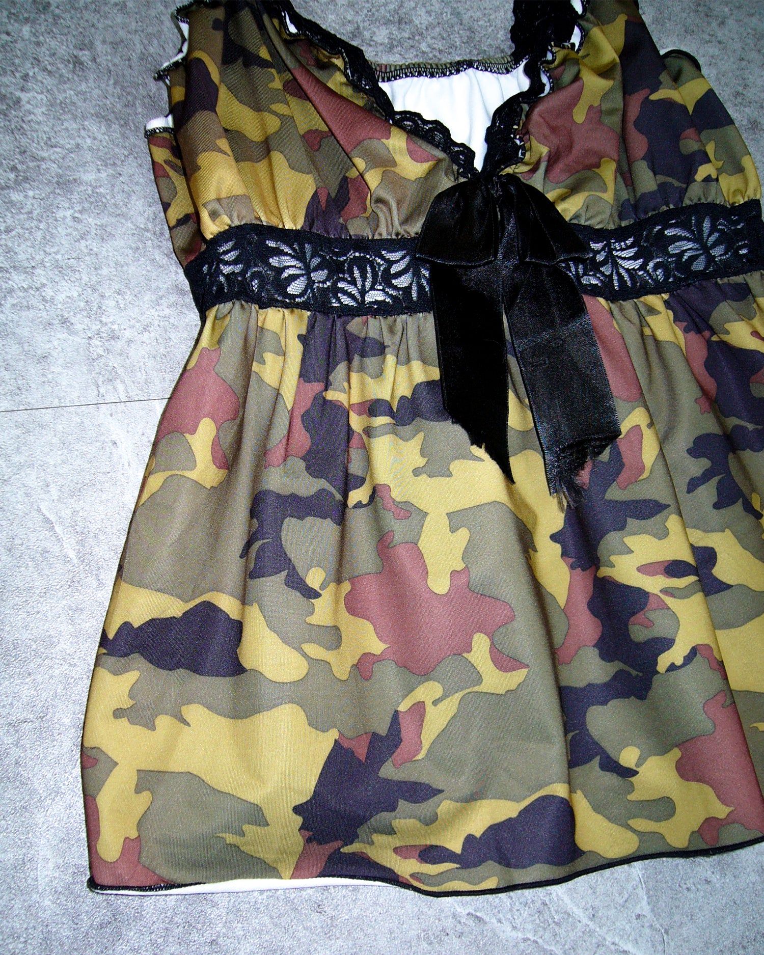 [Vintage] Camouflage Sleeveless Top