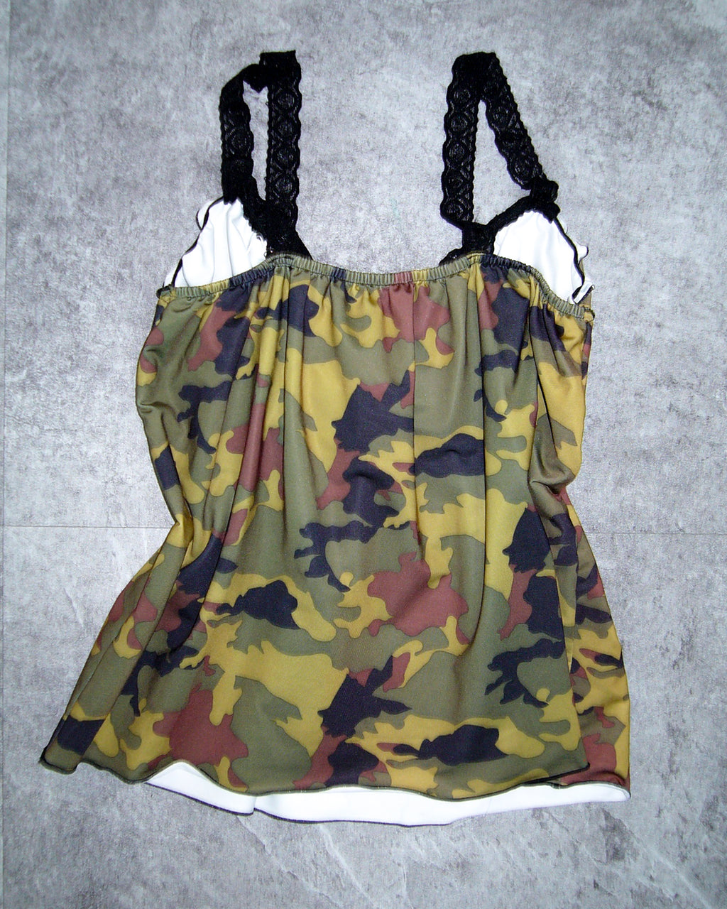 [Vintage] Camouflage Sleeveless Top