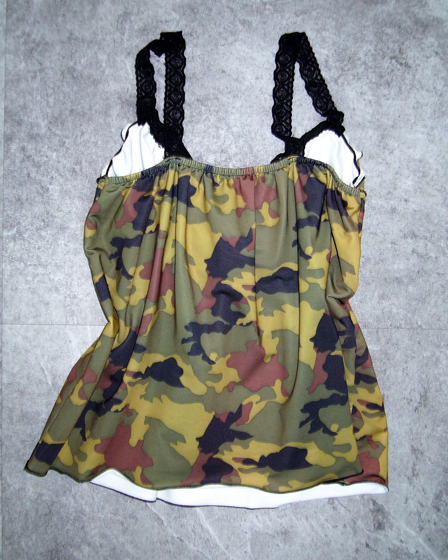 [Vintage] Camouflage Sleeveless Top