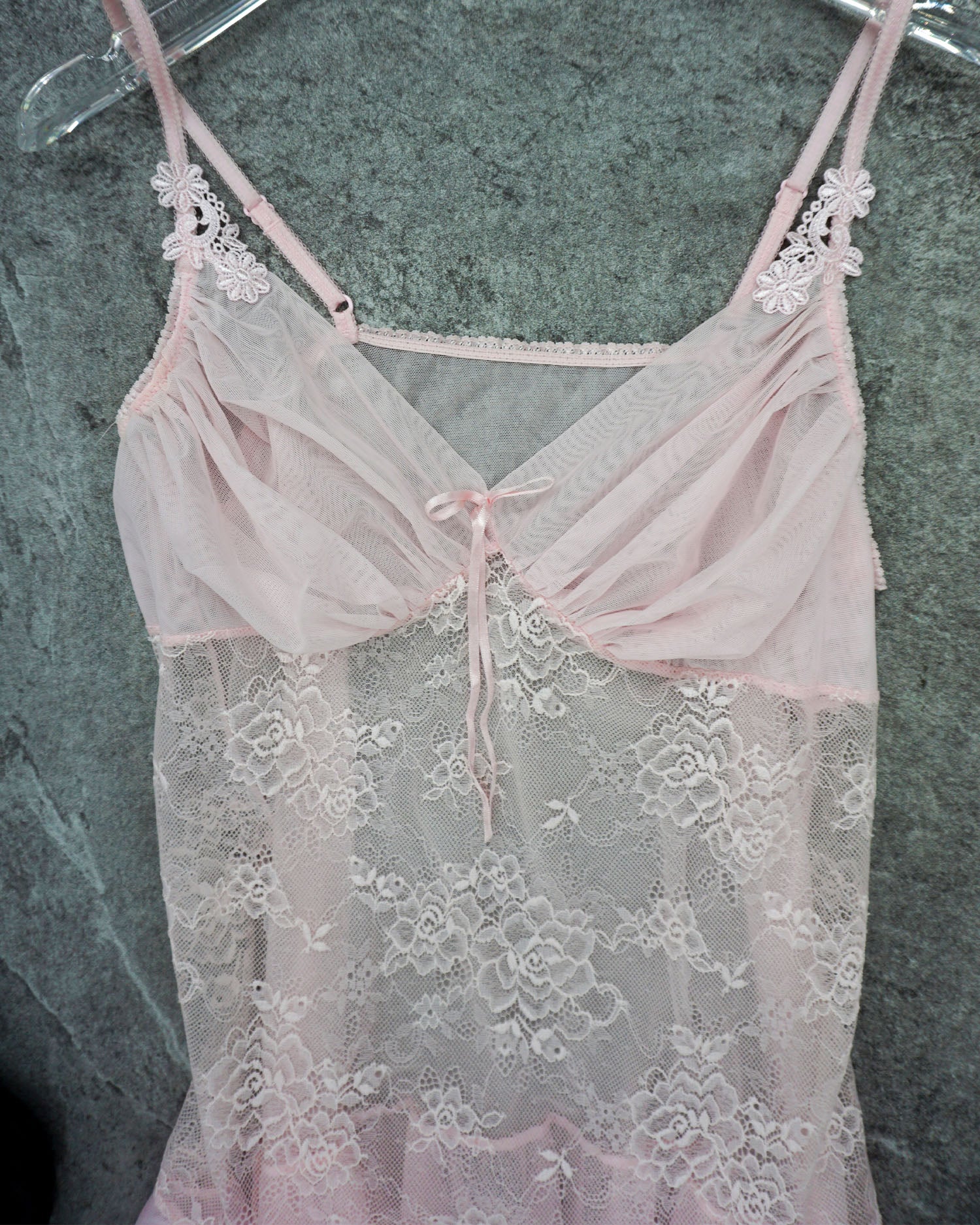 [Vintage] Pink Lace Slip