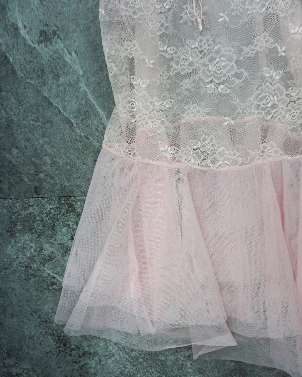 [Vintage] Pink Lace Slip