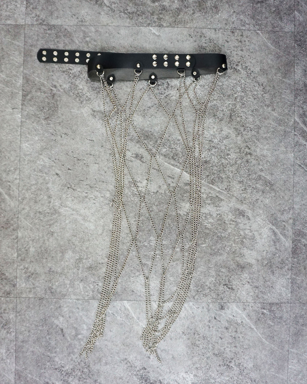 [Vintage] Leather Chain Belt