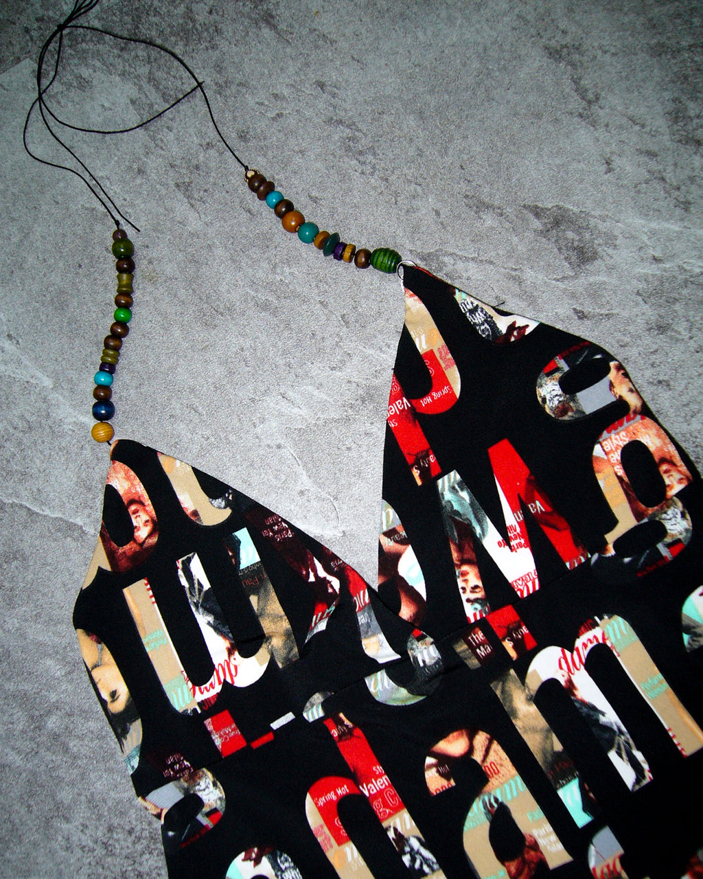 [Vintage] Lettering Beads Top