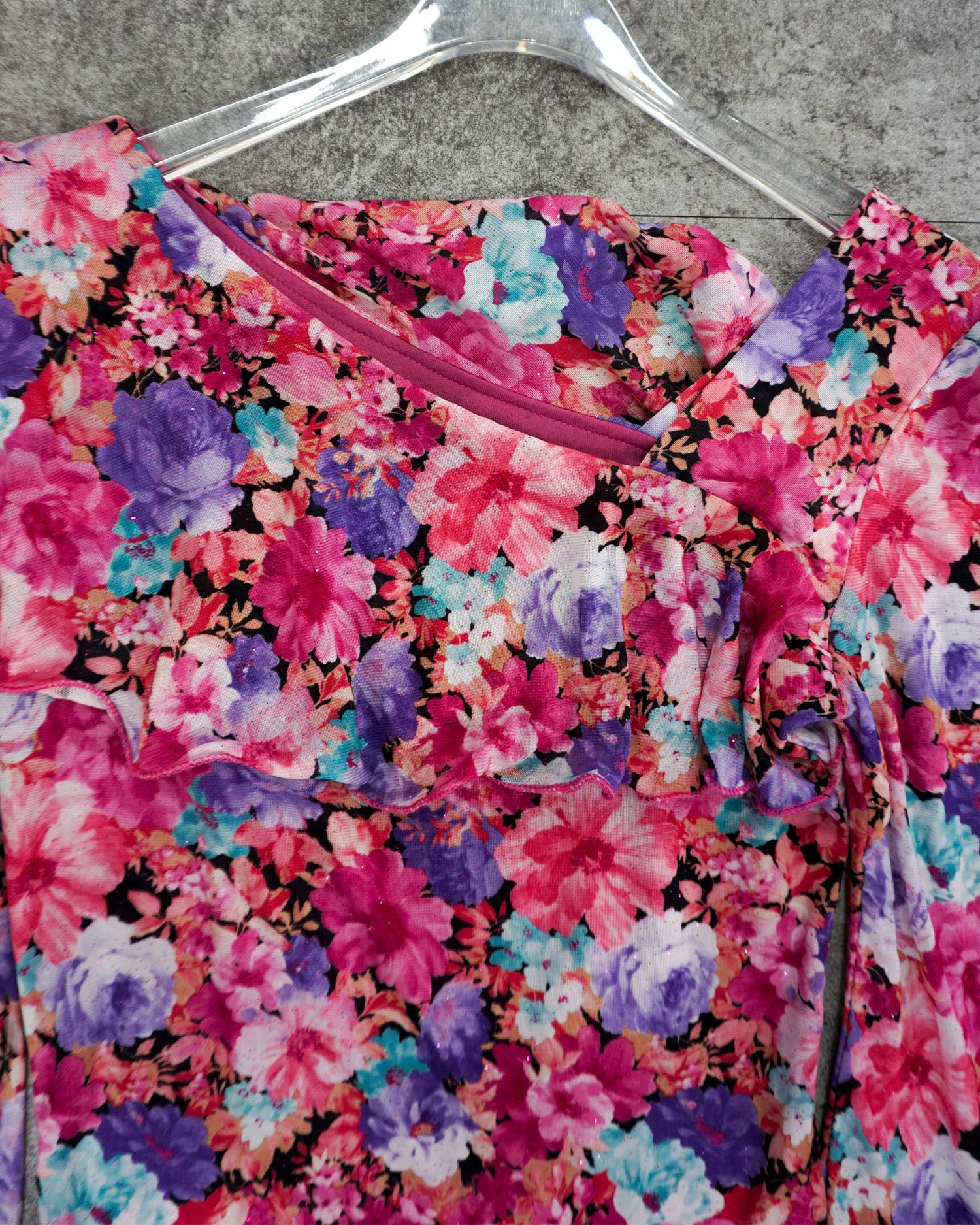 [Vintage] Flower Pattern Top