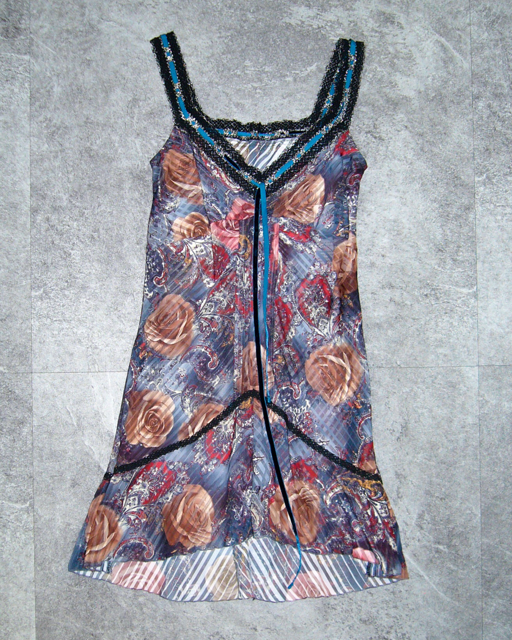 [Vintage] Rose Sleeveless Dress