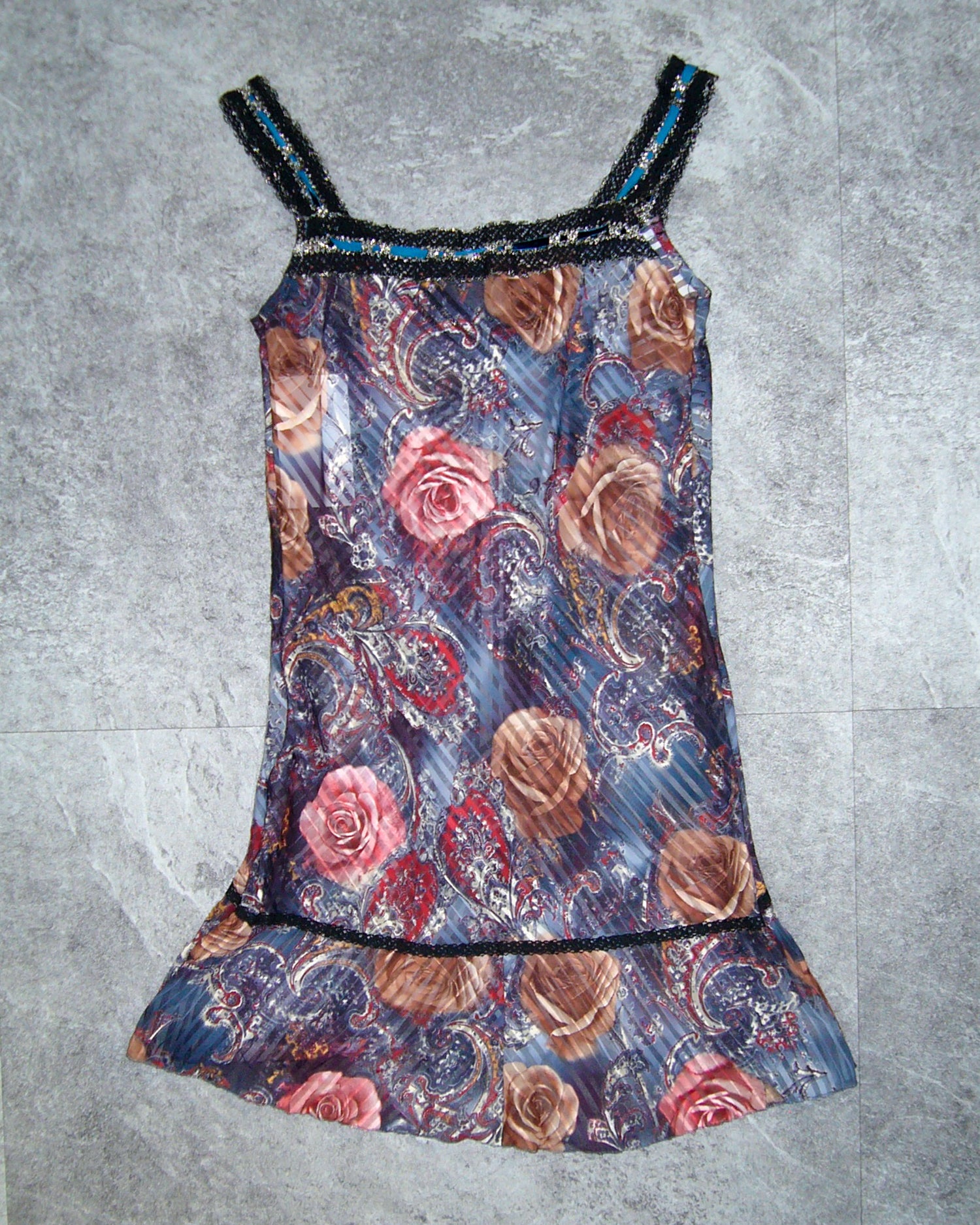 [Vintage] Rose Sleeveless Dress