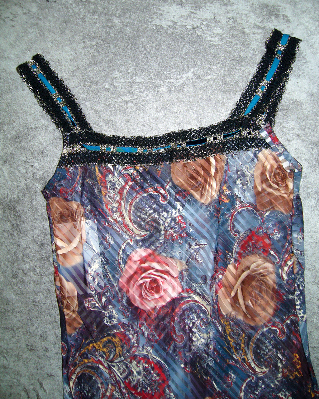 [Vintage] Rose Sleeveless Dress
