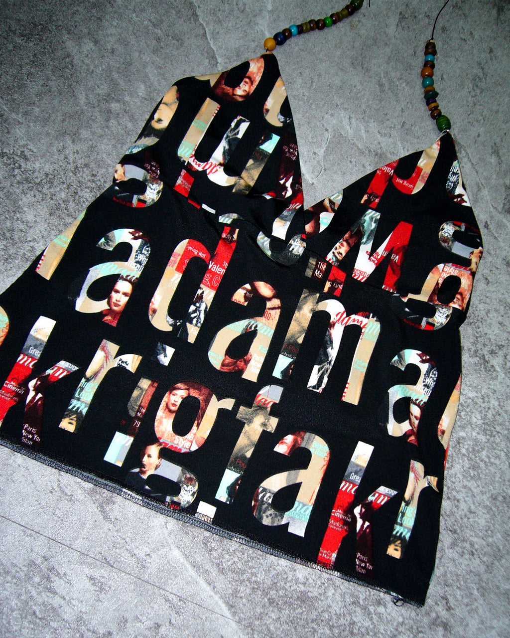 [Vintage] Lettering Beads Top
