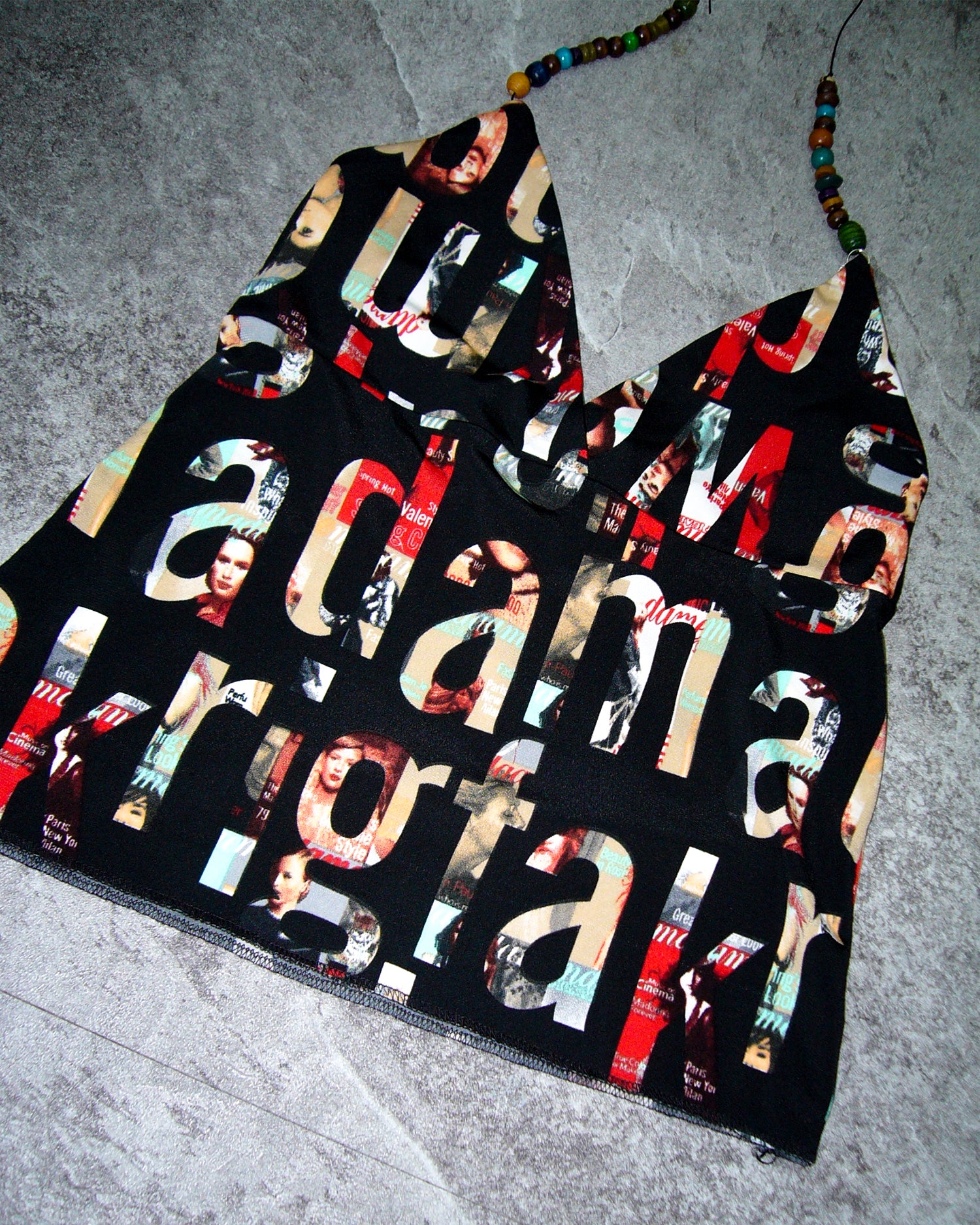 [Vintage] Lettering Beads Top