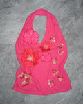 [Vintage] Pink Flower Top