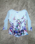 [Vintage] INIZIO Light Blue See-Through Tops