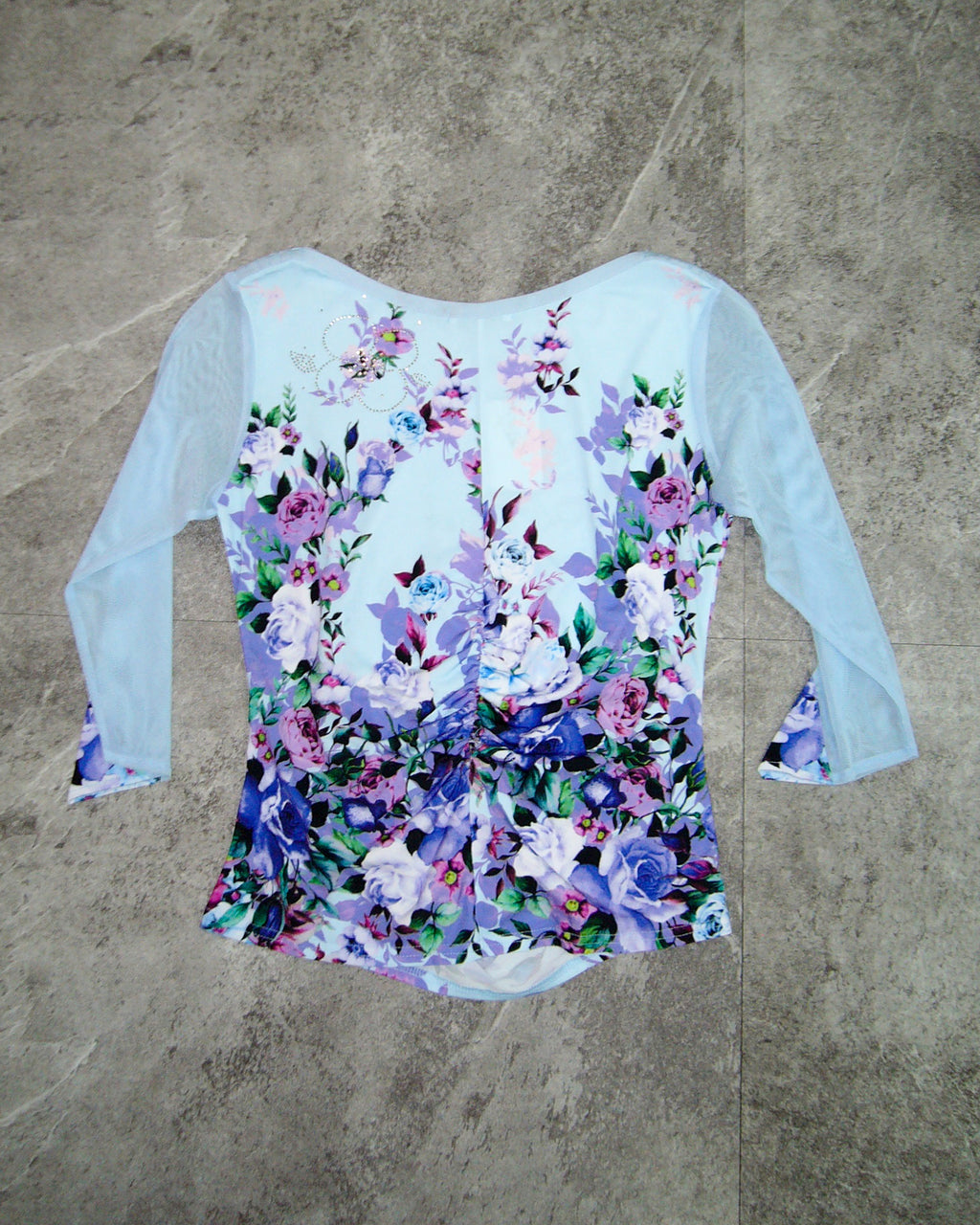 [Vintage] INIZIO Light Blue See-Through Tops