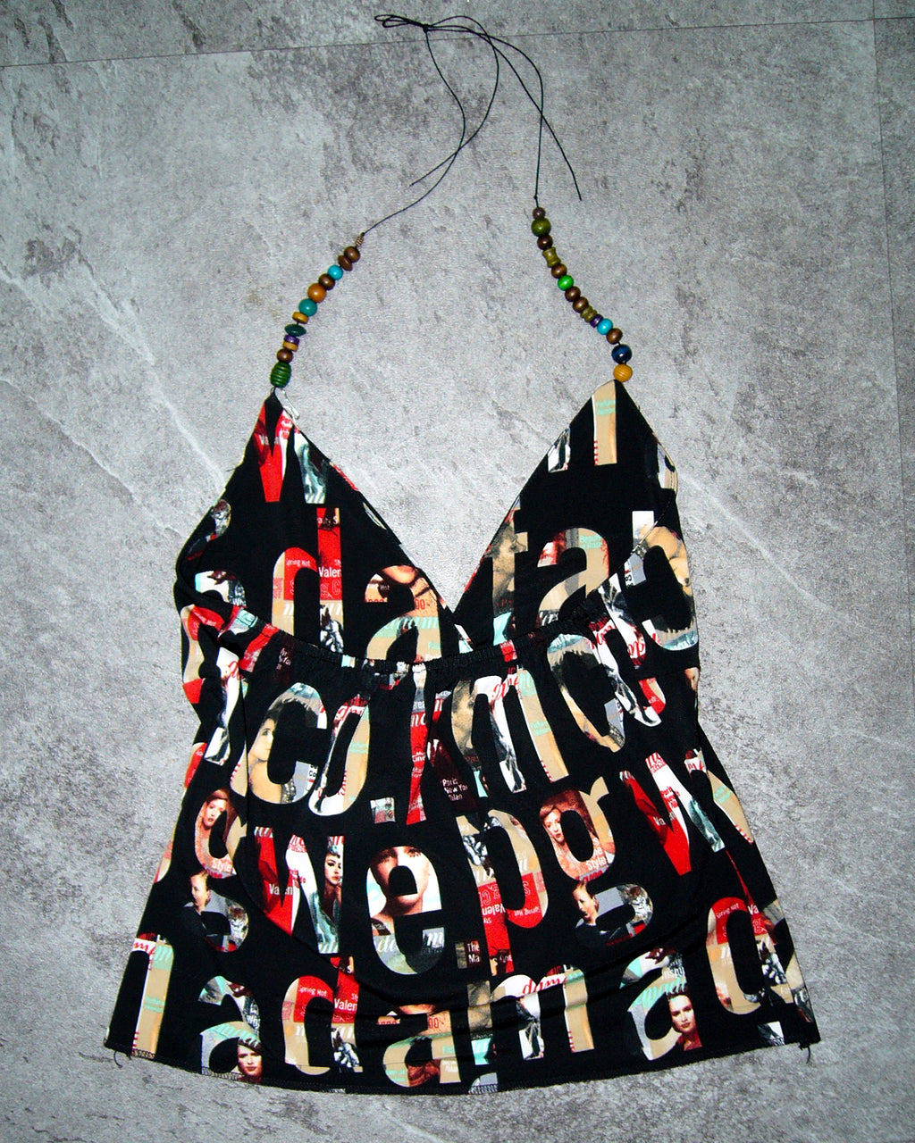 [Vintage] Lettering Beads Top