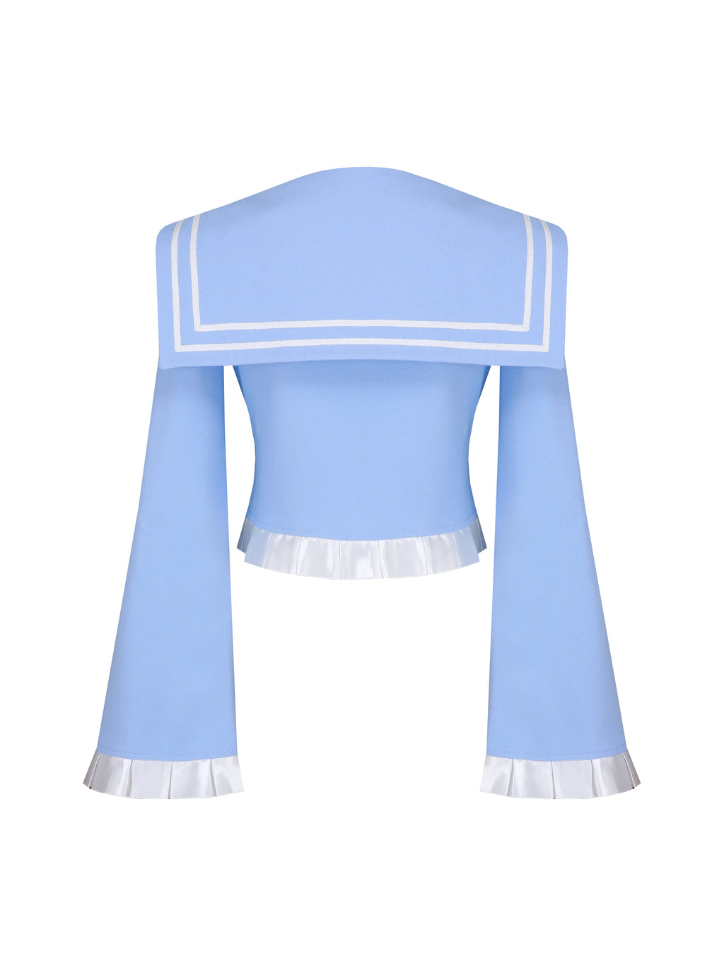 [Yusuki] Cropped Sailor Jacket (Baby Blue)
