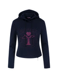 [Yusuki] Logo Rhinestone Hoodie (Black)