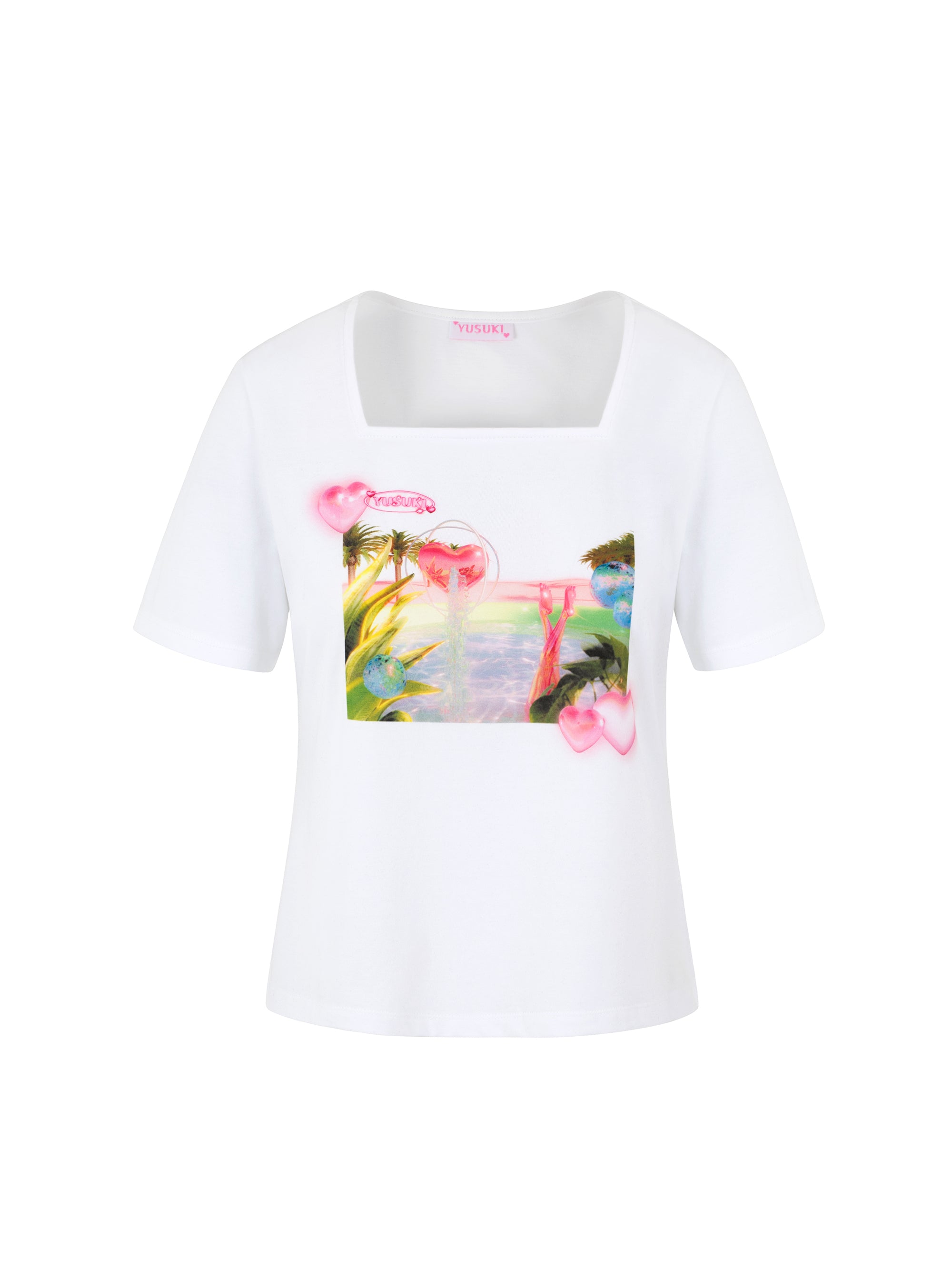[Yusuki] Four Seasons T-Shirt (Summer White)