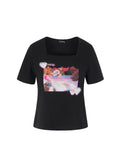 [Yusuki] Four Seasons T-Shirt (Autumn Black)