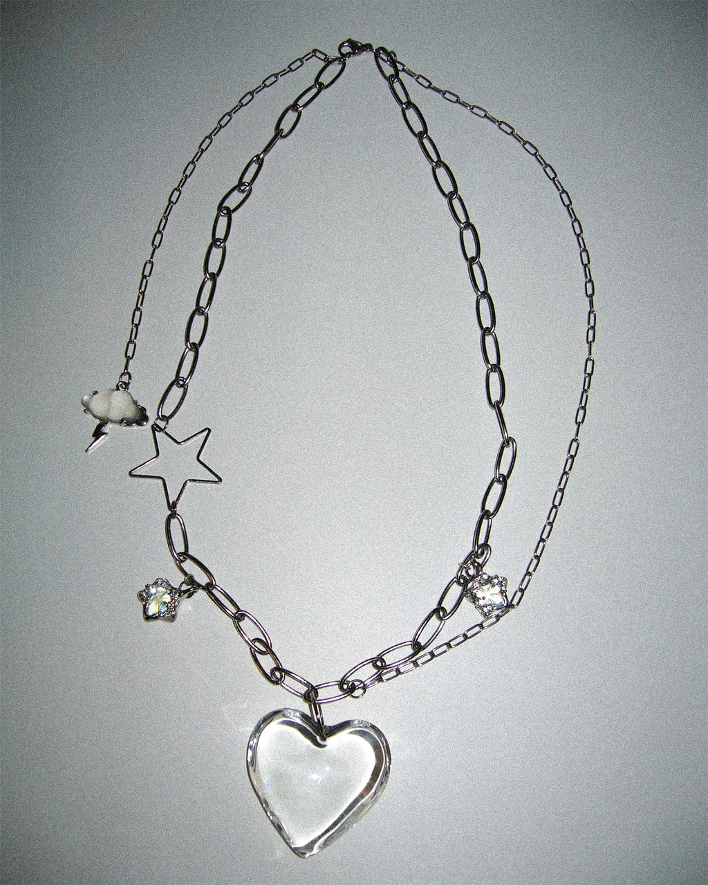 [SukiSuki] Clear Heart Necklace