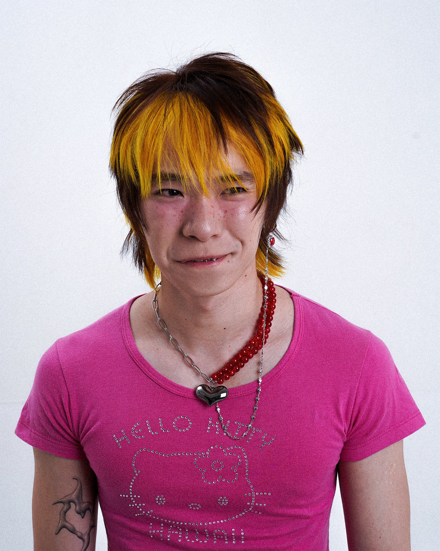 [SukiSuki] Earring Connected Heart Necklace